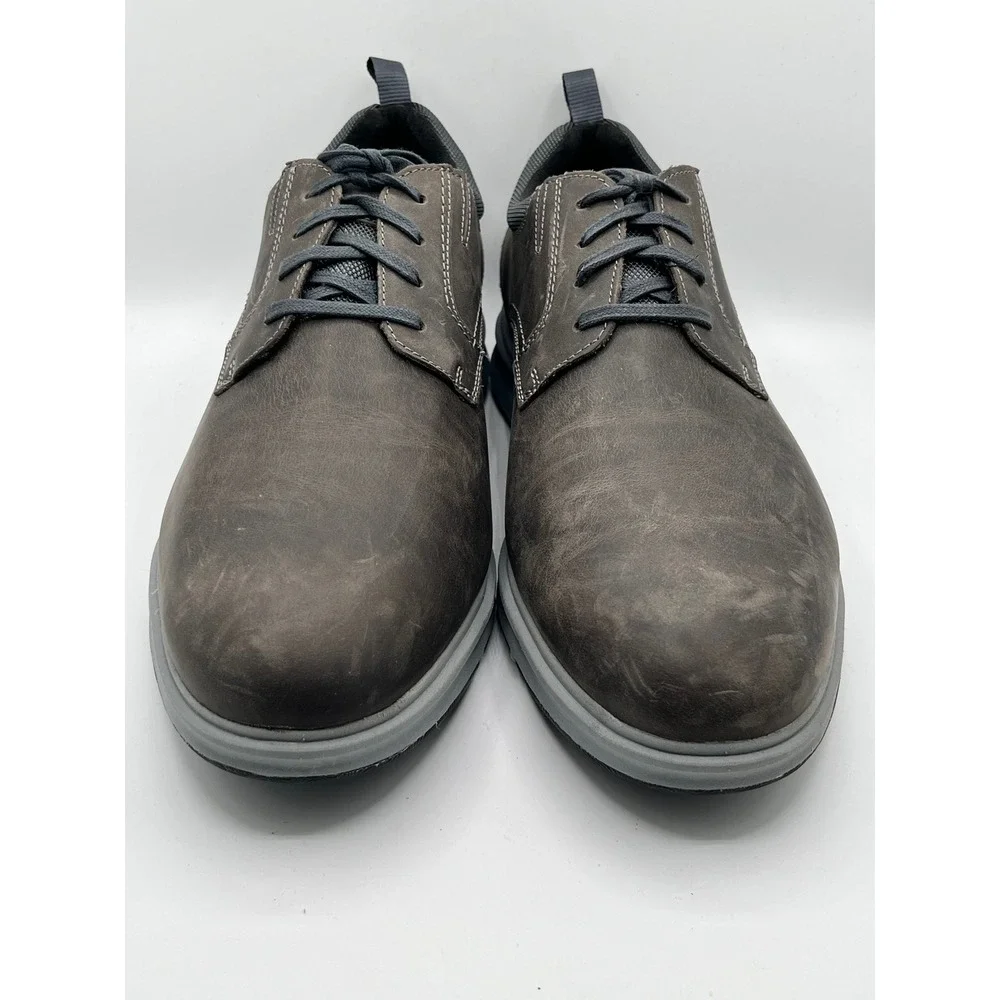 Rockport Total Motion Men Sz 13W Dark Brown Leather Dress Casual Shoes CI9603
